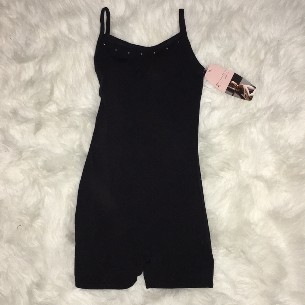 Girls one piece gymnastics leotard